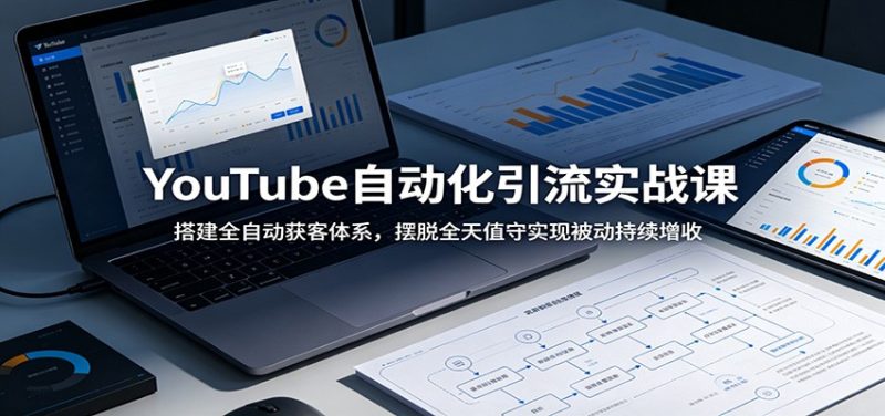 YouTube自动化引流实战课:搭建全自动获客体系,摆脱全天值守实现被动持续增收-主题测试
