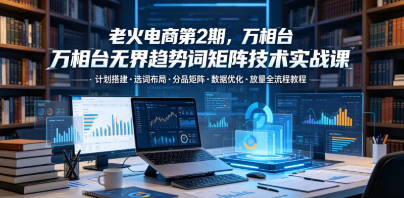 老火电商第2期,万相台无界趋势词矩阵技术实战课,计划搭建・选词布局・分品矩阵・数据优化・放量全流程教程-主题测试