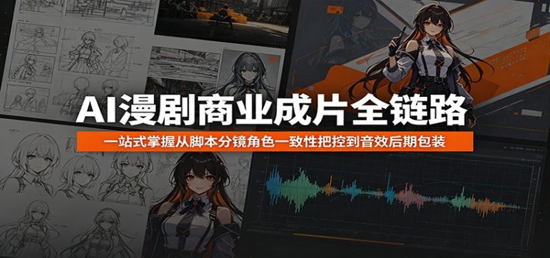 AI漫剧商业成片全链路:一站式掌握从脚本分镜角色一致性把控到音效后期包装-主题测试