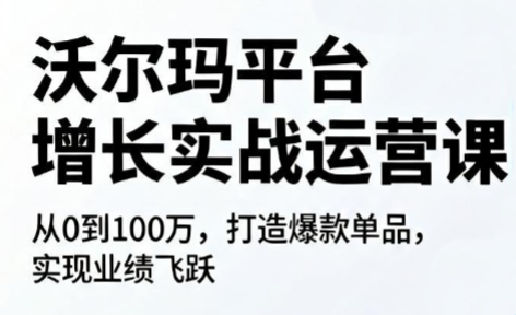 沃尔玛平台增长的实战运营课-主题测试