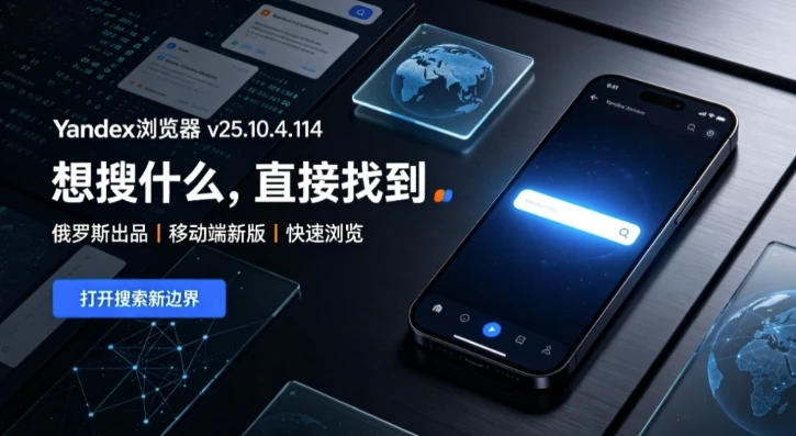 Yandex浏览器 v25.10.4.114，无限制自由搜索，全网资源一键直达-主题测试