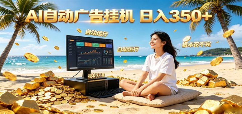 AI自动广告挂机 日入350+ 真正做到躺赚式变现,根本花不完!-主题测试
