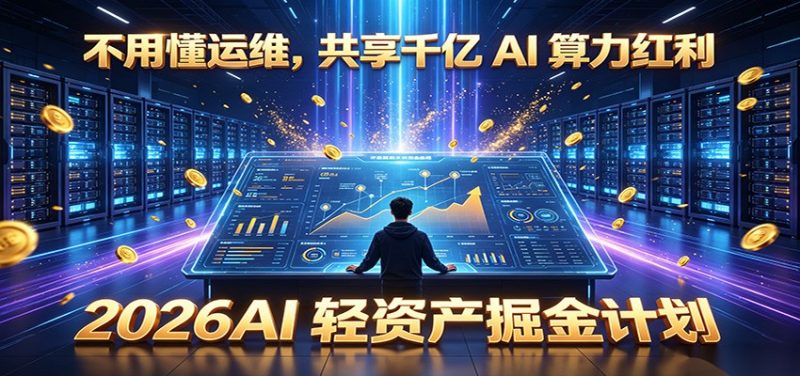 不用懂运维，共享千亿 AI 算力红利，2026AI 轻资产掘金计划-主题测试