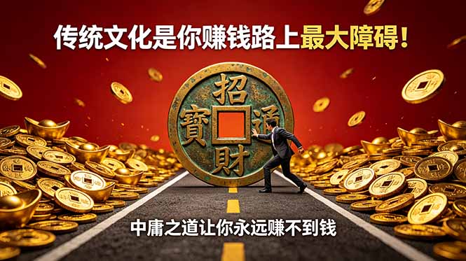 付费文章：传统文化是你赚钱路上最大障碍！中庸之道让你永远赚不到钱-主题测试