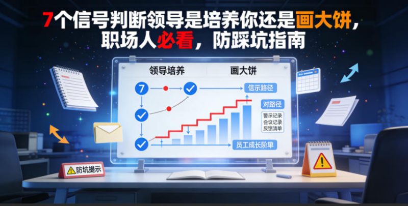 付费文章：7个信号判断领导是培养你还是画大饼，职场人必看，防踩坑指南-主题测试