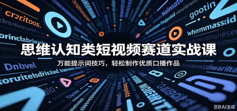 思维认知类短视频赛道实战课：万能提示词技巧，轻松制作优质口播作品-主题测试