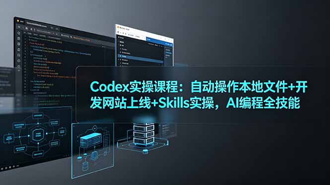 Codex实操课程：自动操作本地文件+开发网站上线+Skills实操，AI编程全技能-主题测试