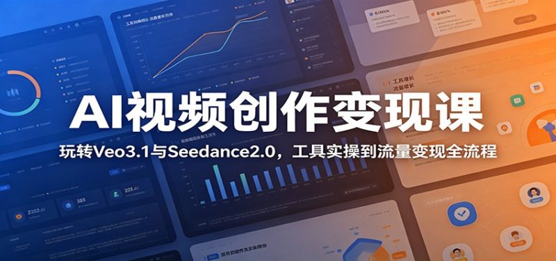 AI视频创作变现课:玩转Veo3.1与Seedance2.0,工具实操到流量变现全流程-主题测试