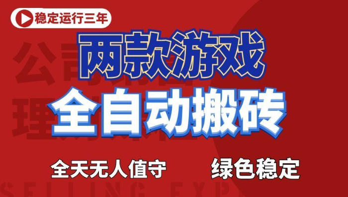 海外游戏全自动搬砖，日入1k+，全天无人值守，绿色稳定！【揭秘】-主题测试