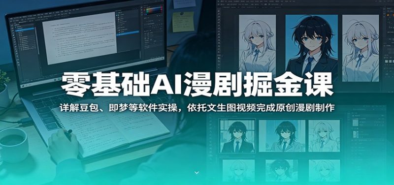 零基础AI漫剧掘金课：详解豆包、即梦等软件实操，依托文生图视频完成原创漫剧制作-主题测试