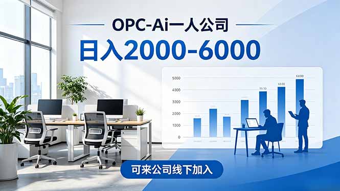 2026创业新风口—OPC一人公司模式震撼首发！日收益2000-6000+，项目绿色长久，安全稳健，合…-主题测试