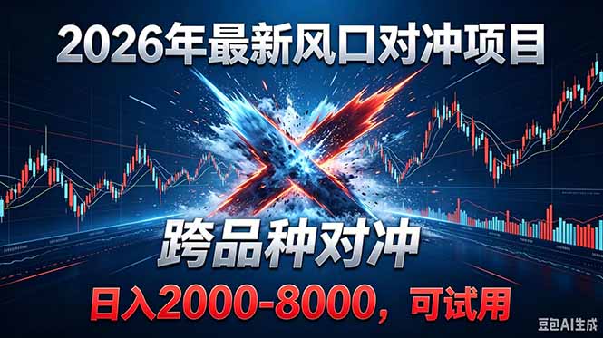 2026创业新风口！最新对冲！跨品种对冲！日收益2000-6000+-主题测试