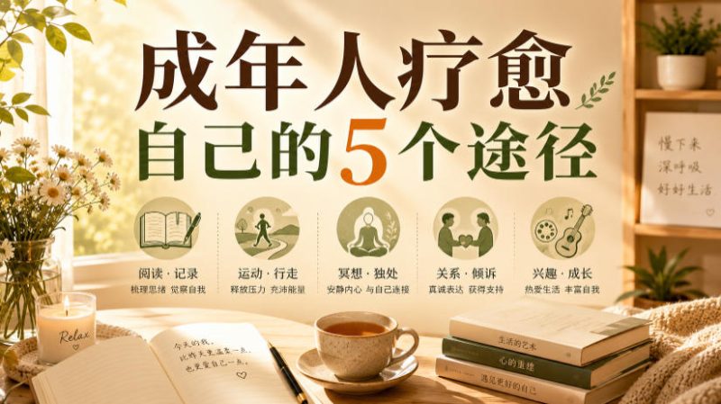 付费文章：成年人疗愈自己的5个途径-主题测试