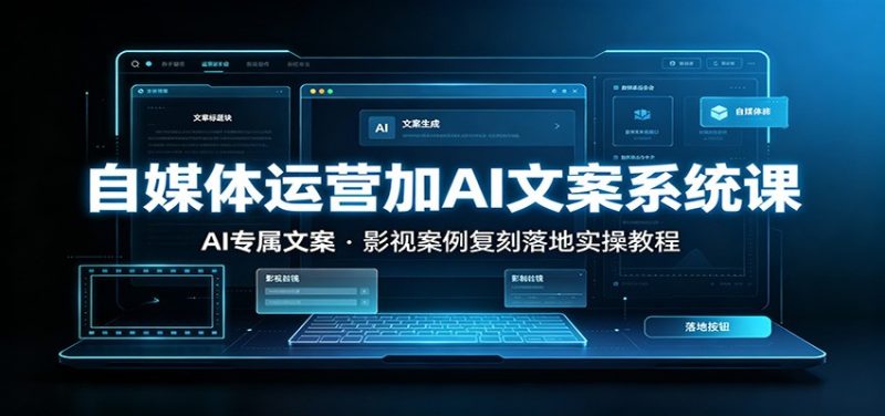 自媒体运营加AI文案系统课：：AI专属文案，影视案例复刻落地实操教程-主题测试