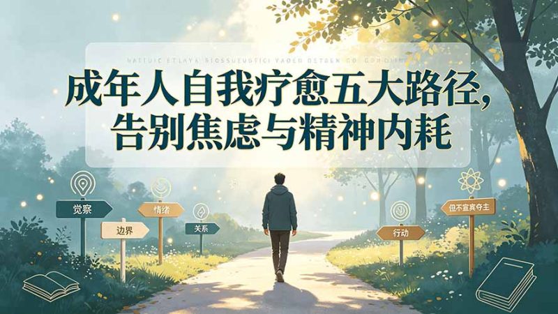 付费文章：成年人自我疗愈五大路径，告别焦虑与精神内耗-主题测试